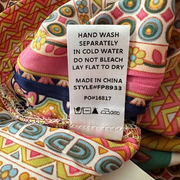 Fate NWT Boho Floral Scarf Print Wide-Leg Side Slit Palazzo Pants Women’s S - Picture 10 of 10